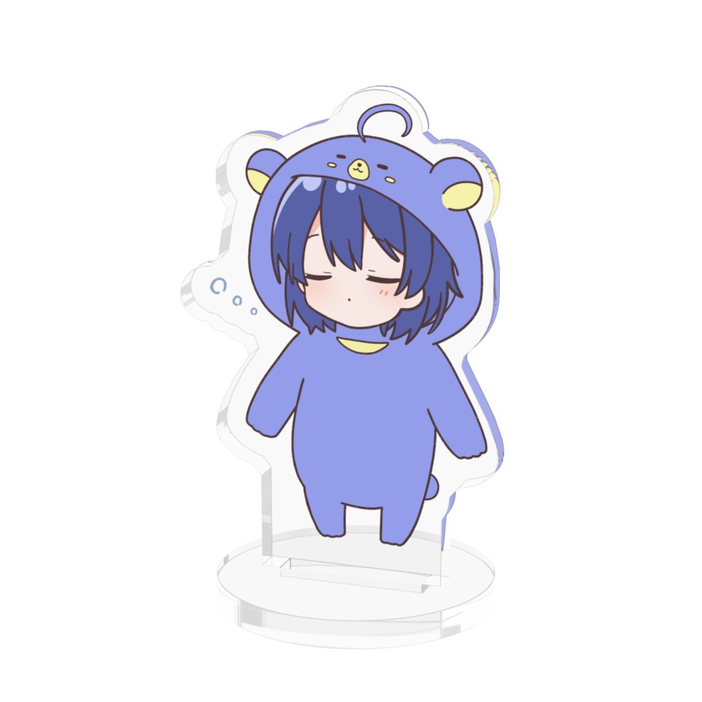 ミニくまくろ(ミニさいくろ) ねむ顔