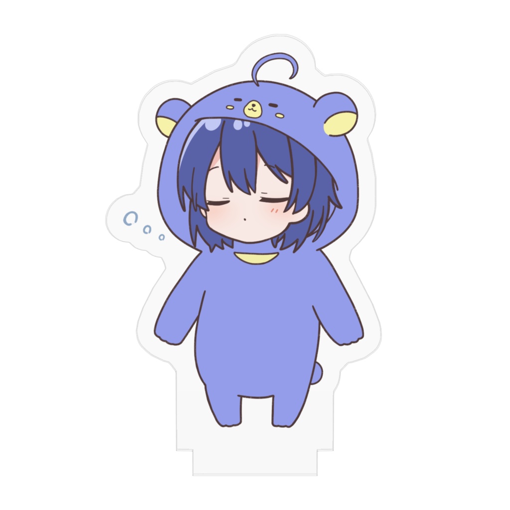 ミニくまくろ(ミニさいくろ) ねむ顔