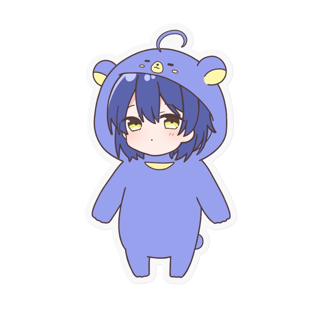 ミニくまくろ(ミニさいくろ) 平常顔 ステッカー