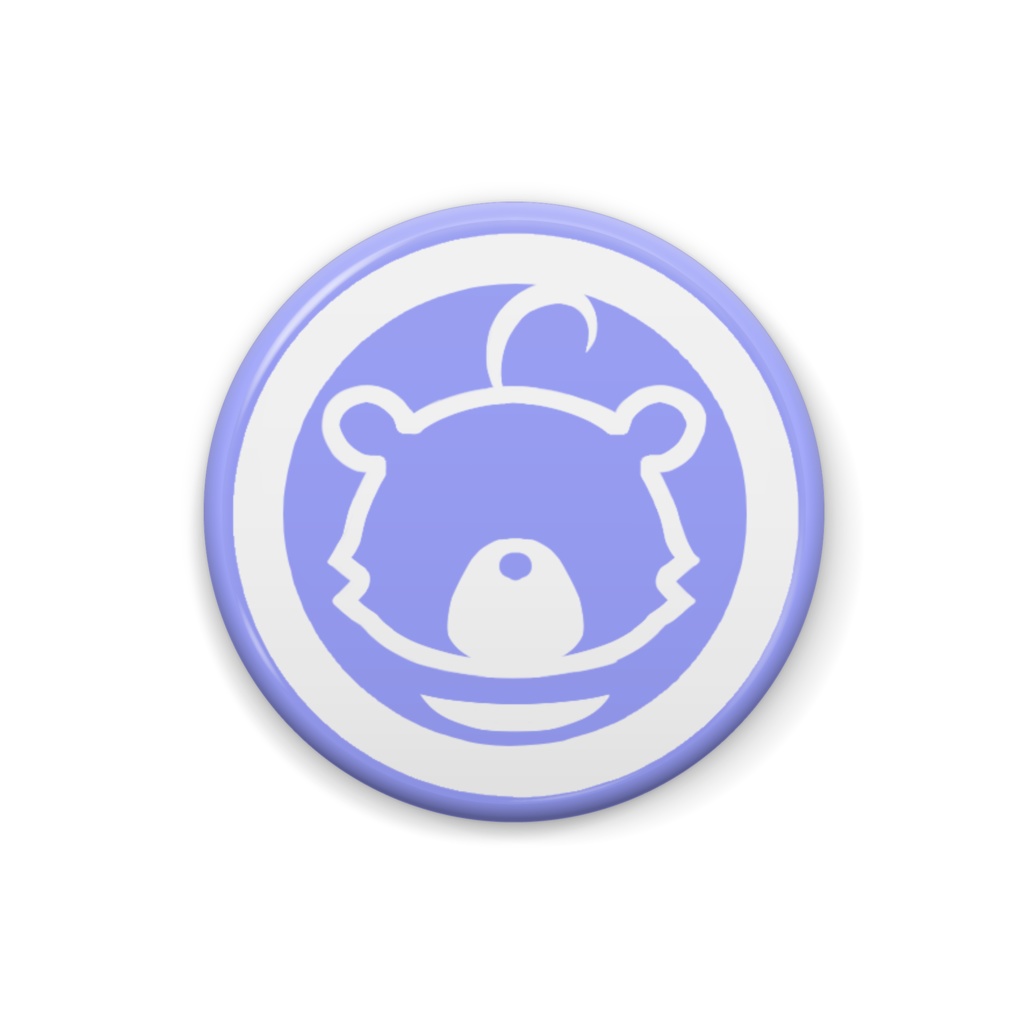 くまくろロゴ ミニ缶バッチ