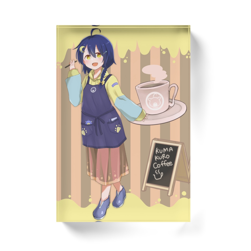 カフェ風アクリルブロック