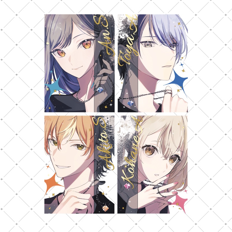 【予約販売】ビビバス　箔押しクリアカードセット