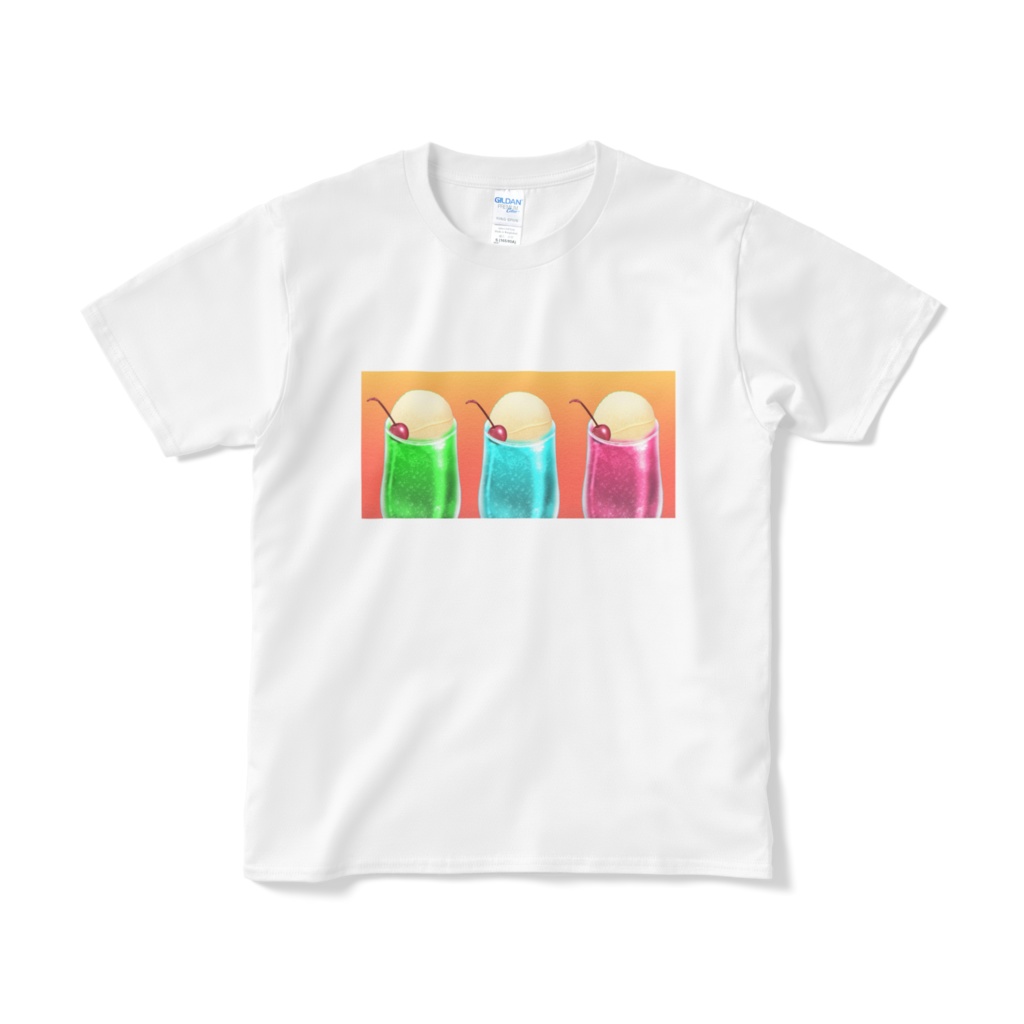 レトロスイーツTシャツ(クリームソーダ)