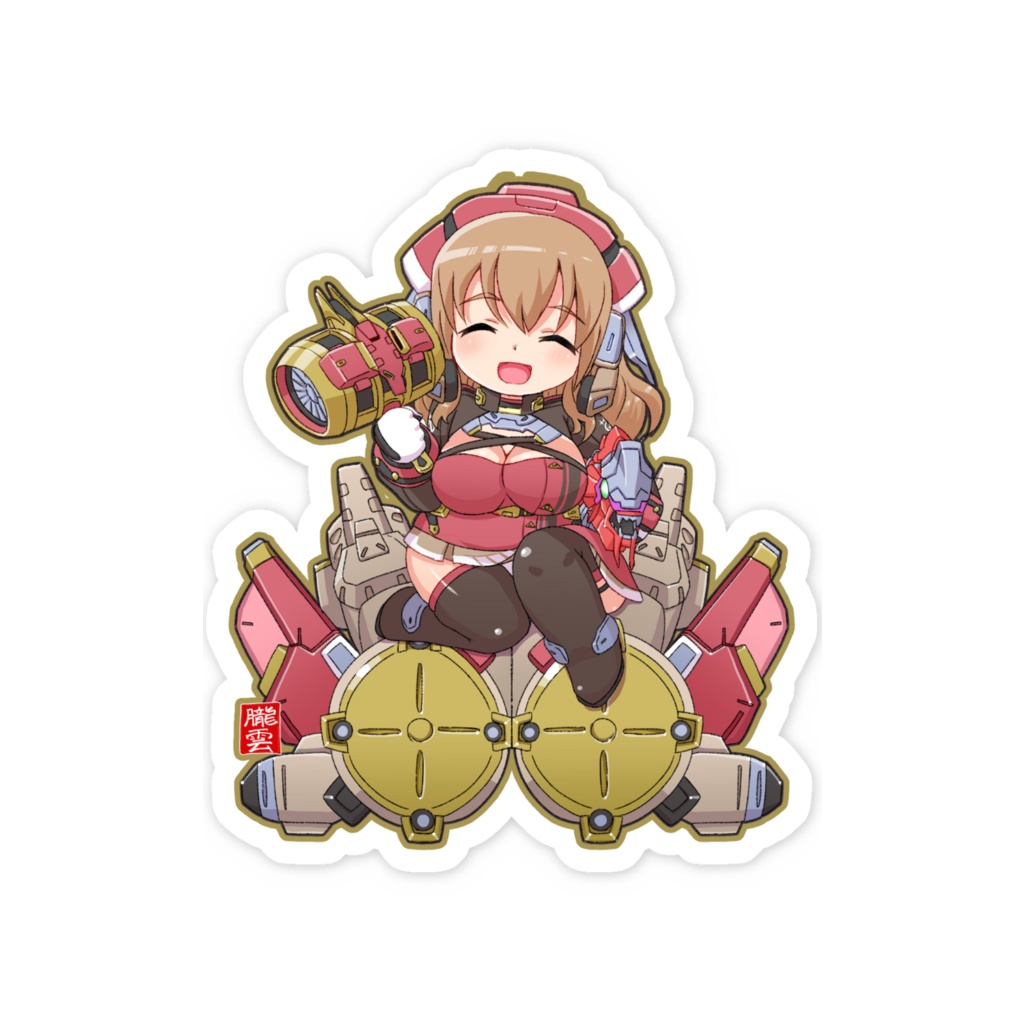 福・小結さん スマホステッカー