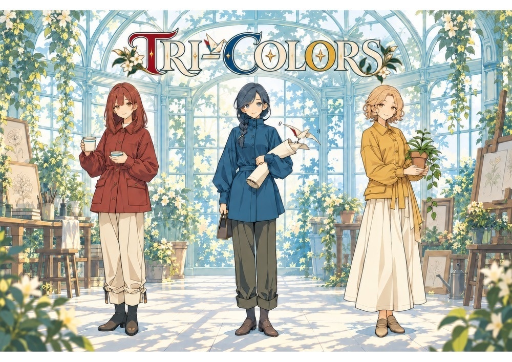 TRI-COLORS｜A3・A4印刷用アートPDF＋高解像度JPEG