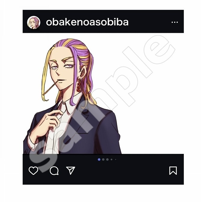 東京リベンジャーズ　最後の世界線今牛若狭  SNS風クリアカード(ラミカ)　