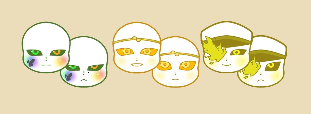 連結アクリルチャームセット/3種類