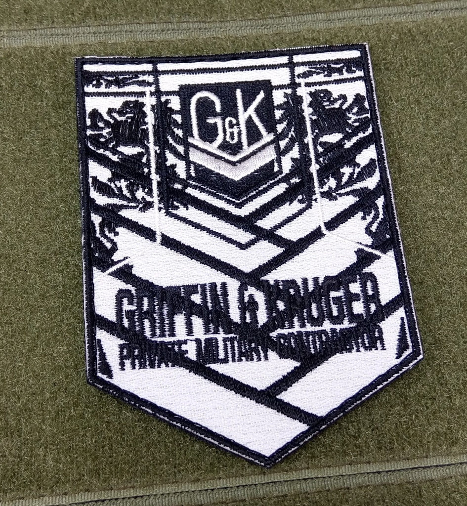 ドルフロ　GRIFFIN&KRUGER　パッチ　モノトーン