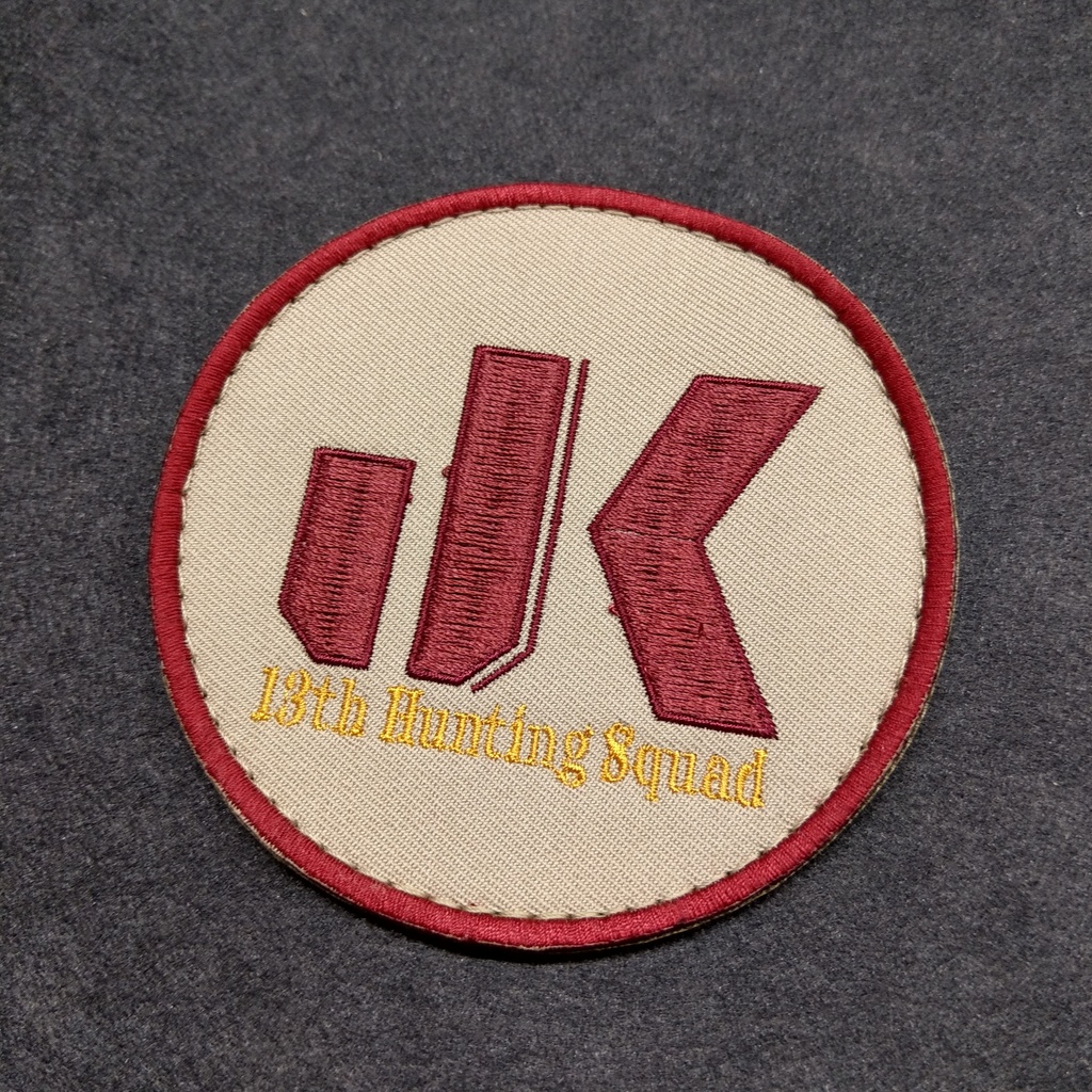女子攻兵 第13独立女子攻兵猟隊 パッチ 丸形