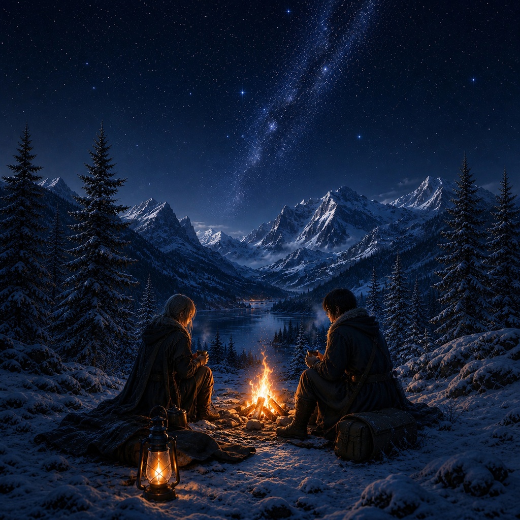 焚火の夜 / Night by the Fire