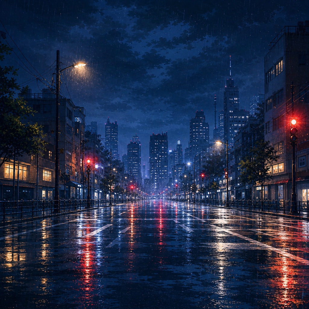 灯りの消えた街 / The City After Lights