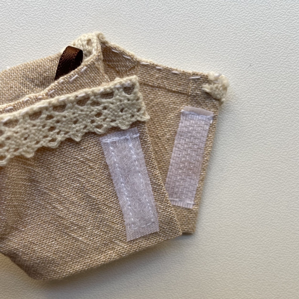 lace collar shirt check salopette set