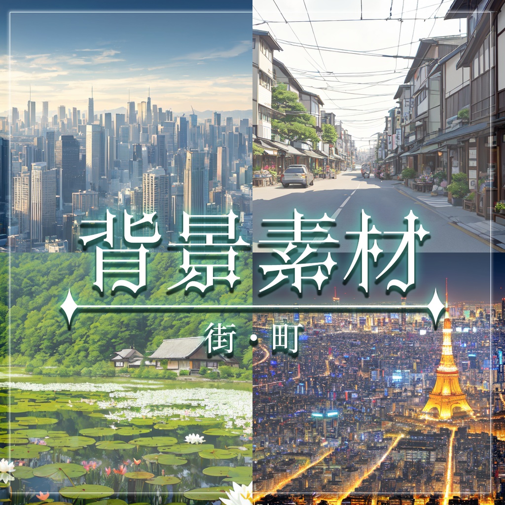 【無料有】背景素材/街・町
