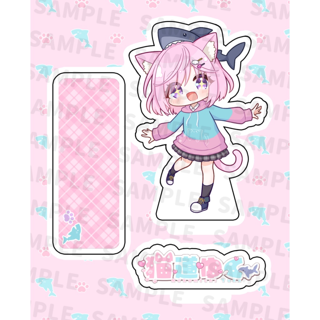 【猫道ゆく】フレーム付きアクリルスタンド