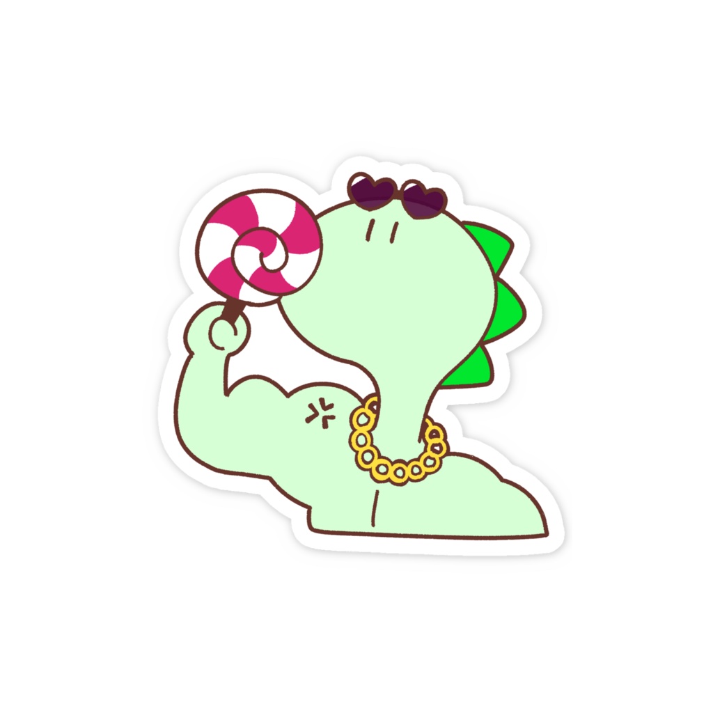 ムキムキかる友ステッカー