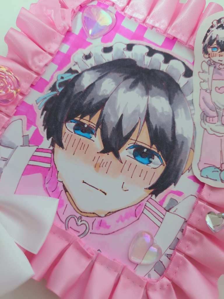 【デコ色紙】ジャージメイド 創作男子