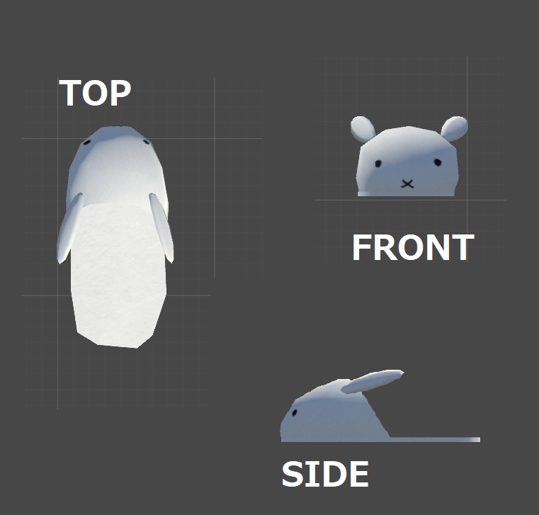 【VRC向け】うさぎのスリッパ