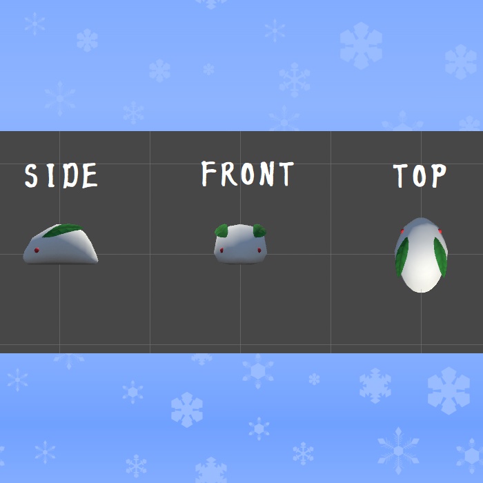 【VRC向け】雪うさぎ