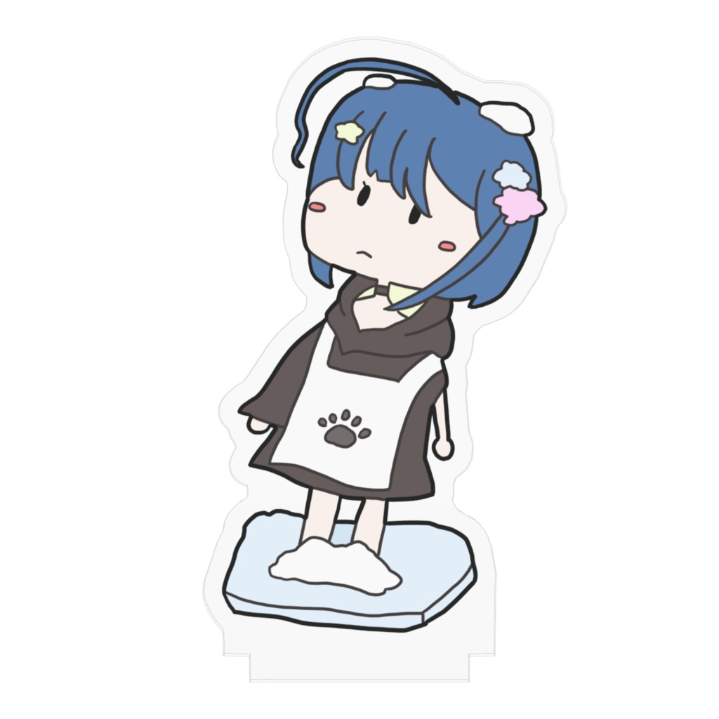 夢羽九(ホッキョクグマの姿)アクリルスタンド