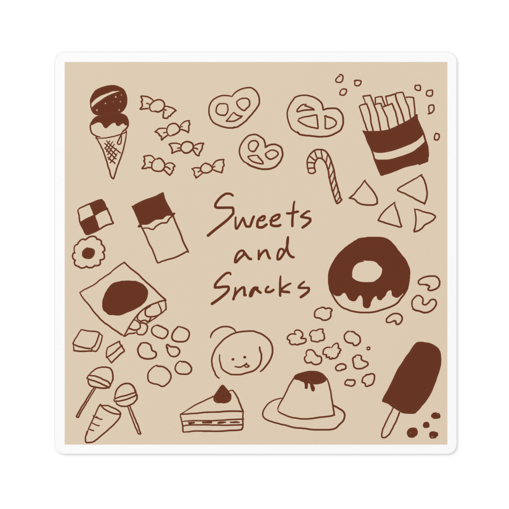 Sweets and Snacks ステッカ...