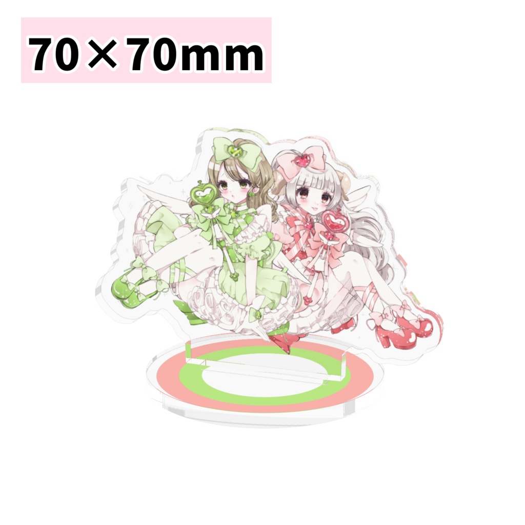 明々めい(仮)×休深葉流の魔法少女アクリルフィギュア