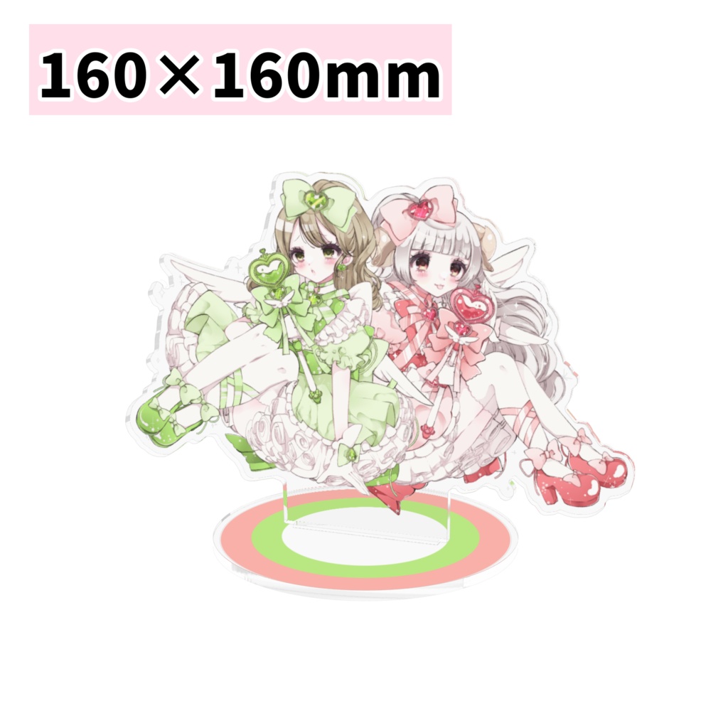 明々めい(仮)×休深葉流の魔法少女アクリルフィギュア