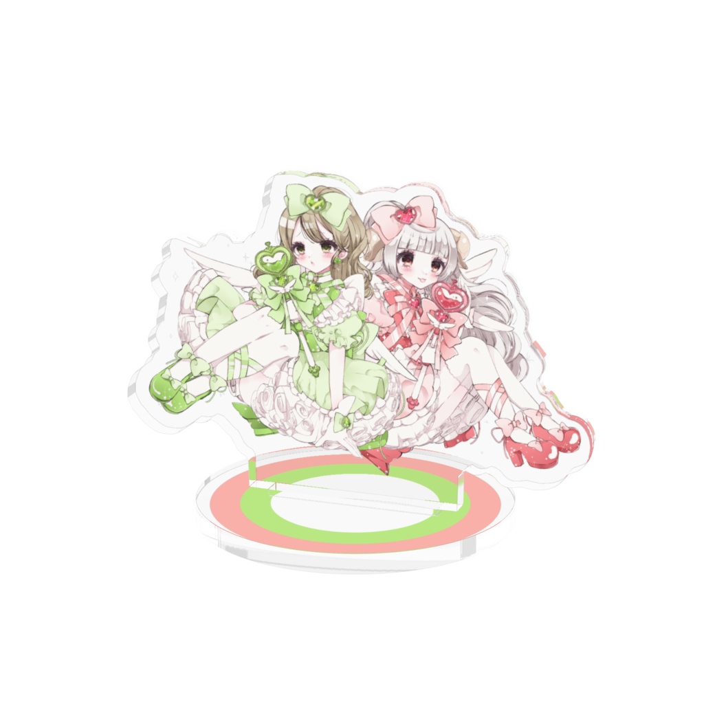 明々めい(仮)×休深葉流の魔法少女アクリルフィギュア