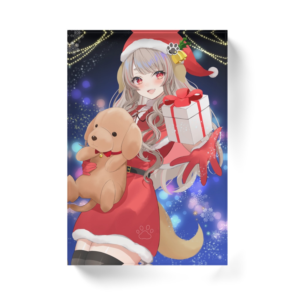 クリスマスももせのアクリルブロック