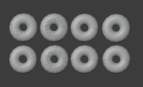 【無料】ドーナツセット【FBX】