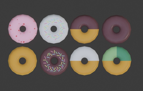 【無料】ドーナツセット【FBX】