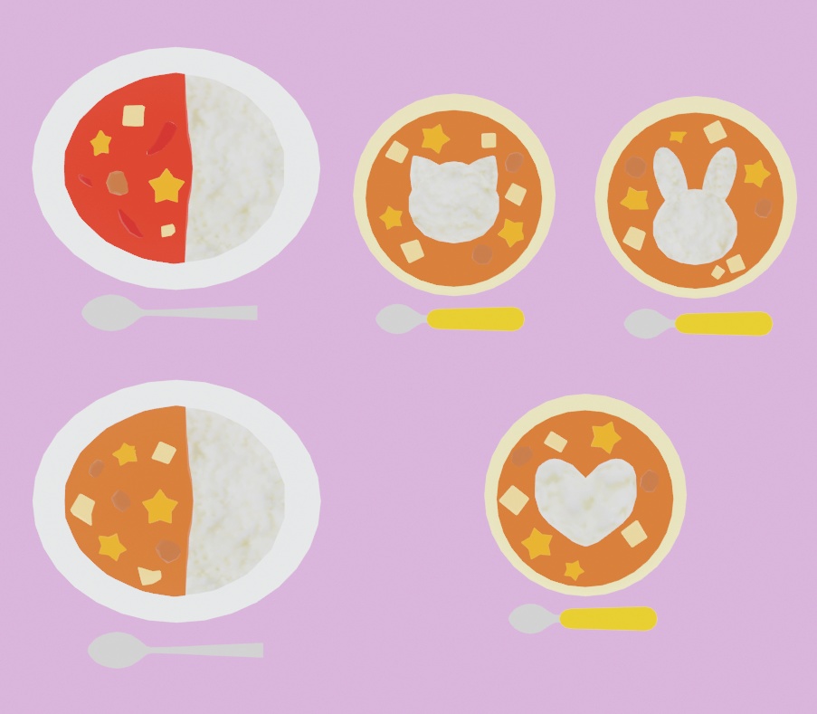 どうぶつカレーセット