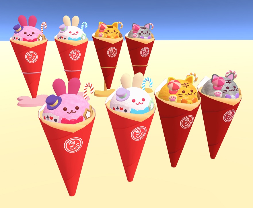 うさぎ&ねこクレープ