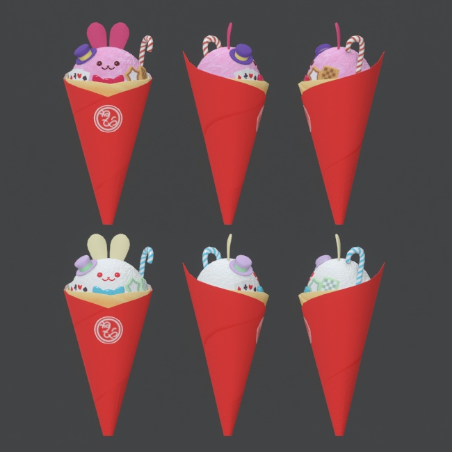 うさぎ&ねこクレープ