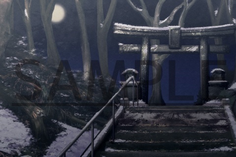 【背景素材】和風背景【鳥居】