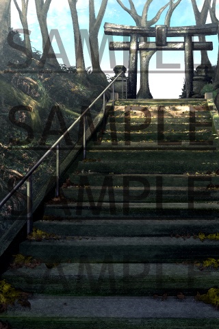 【背景素材】和風背景【鳥居】