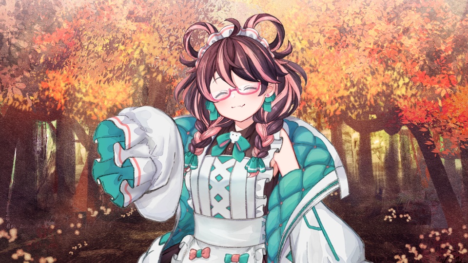 【動く】背景素材「秋の森」