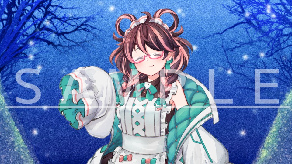 【動く】背景素材「冬の夜」【2点セット】