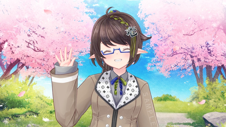 【動く】背景素材「サクラの道」