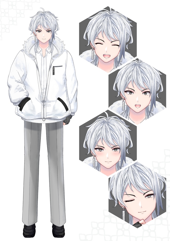 【カラーカスタム可能】汎用Live2Dモデル・ましろ【VtubeStudio対応】