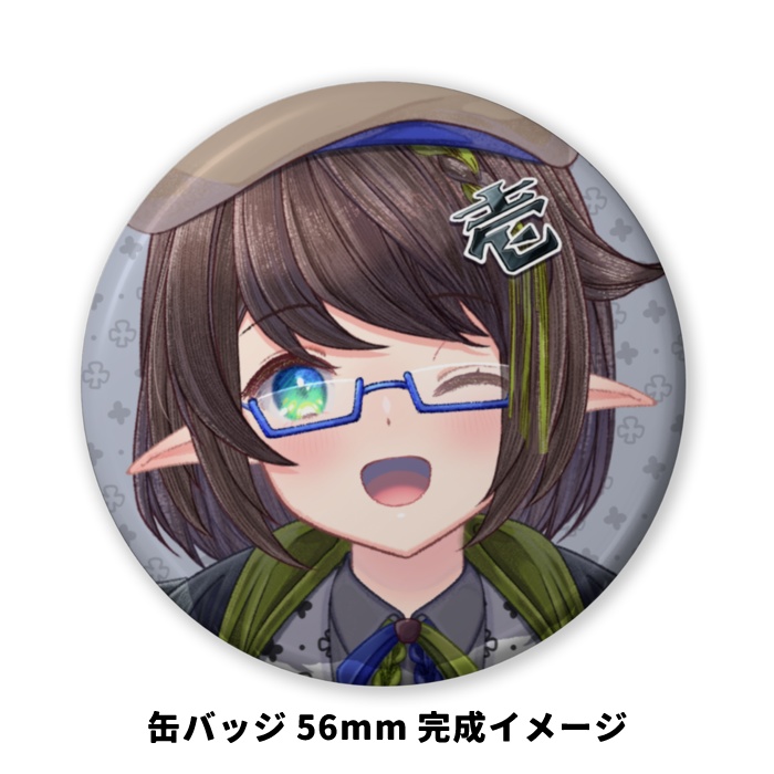 【缶バッチ】壱十九配信アバター_Q