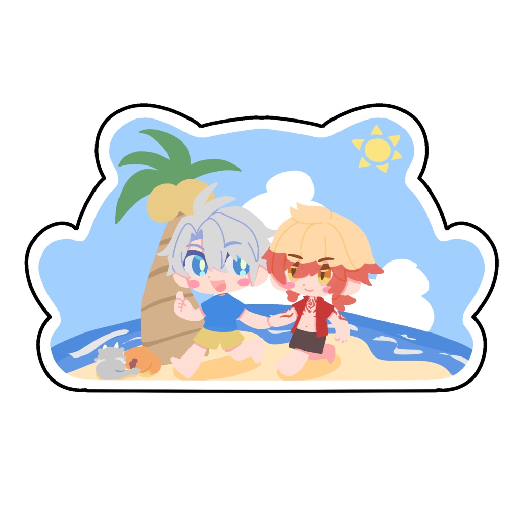 ファイモス夏の自立アクリルスタンド