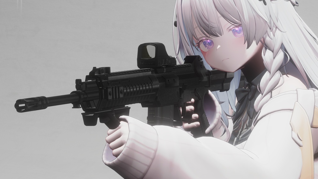 【無料】【VRChat向け】QBZ-191 System【ギミック付き】