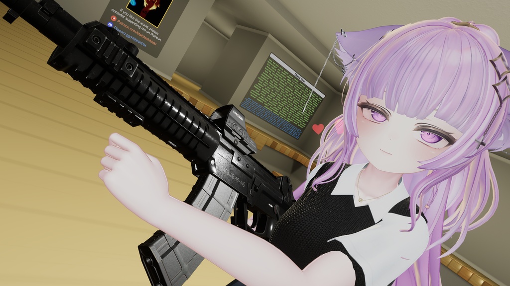 【無料】【VRChat向け】QBZ-191 System【ギミック付き】