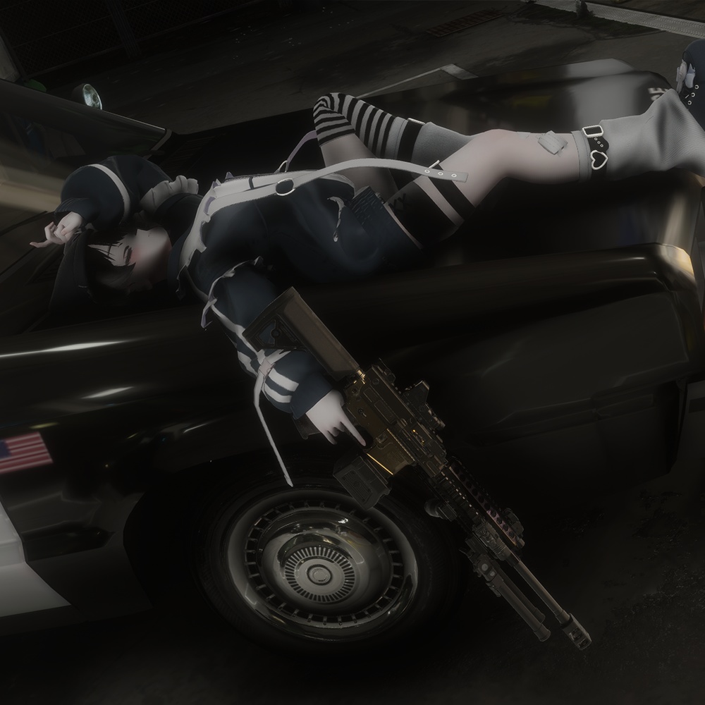 【VRChat想定】M4 LMG System【ギミック付き】