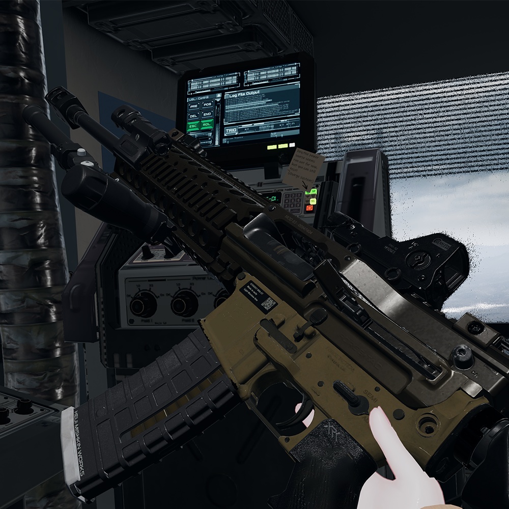 【VRChat想定】M4 LMG System【ギミック付き】