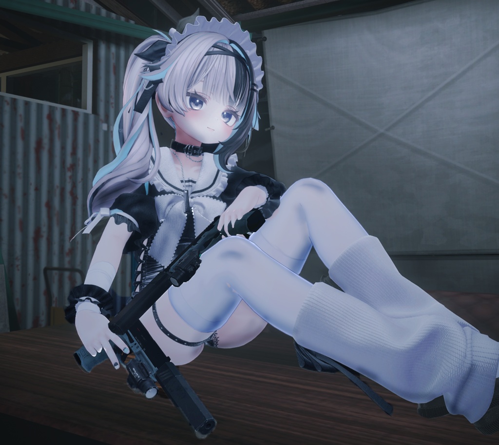 【VRChat想定】両手撃ちDouble Down HK VP9 System【ギミック付き】