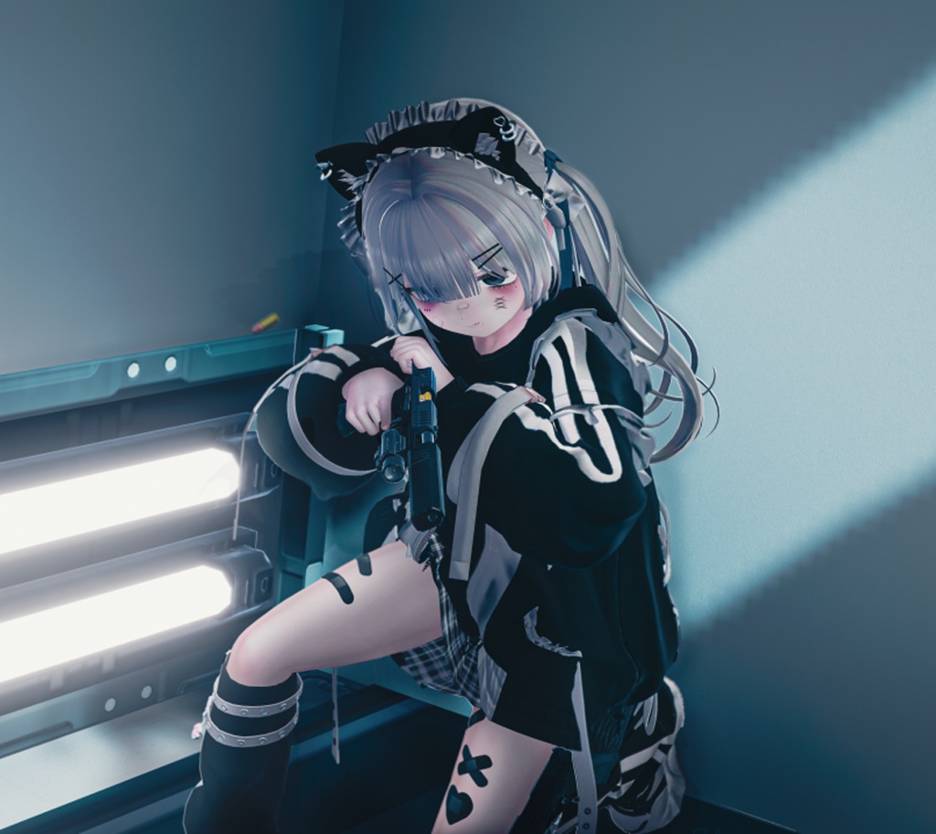 【VRChat想定】両手撃ちDouble Down HK VP9 System【ギミック付き】