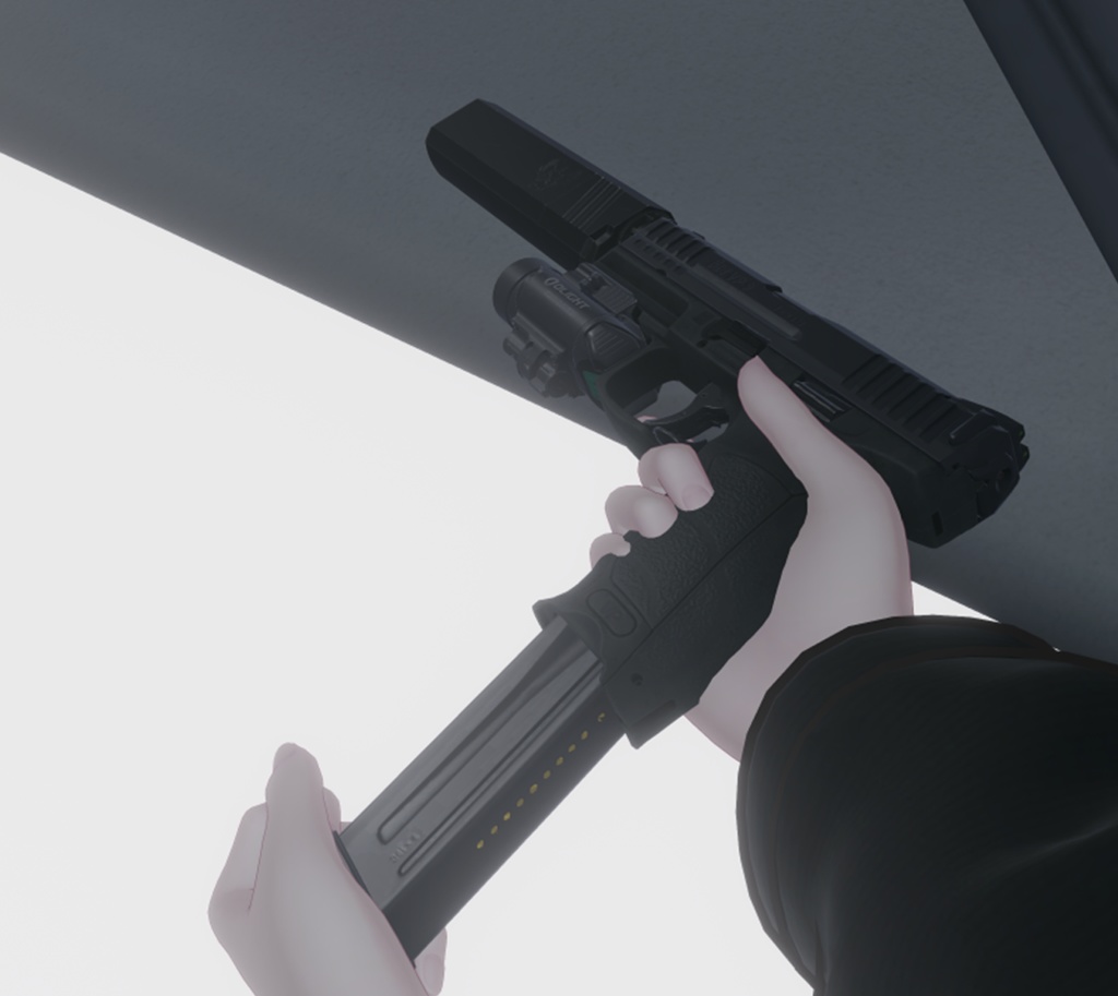 【VRChat想定】両手撃ちDouble Down HK VP9 System【ギミック付き】