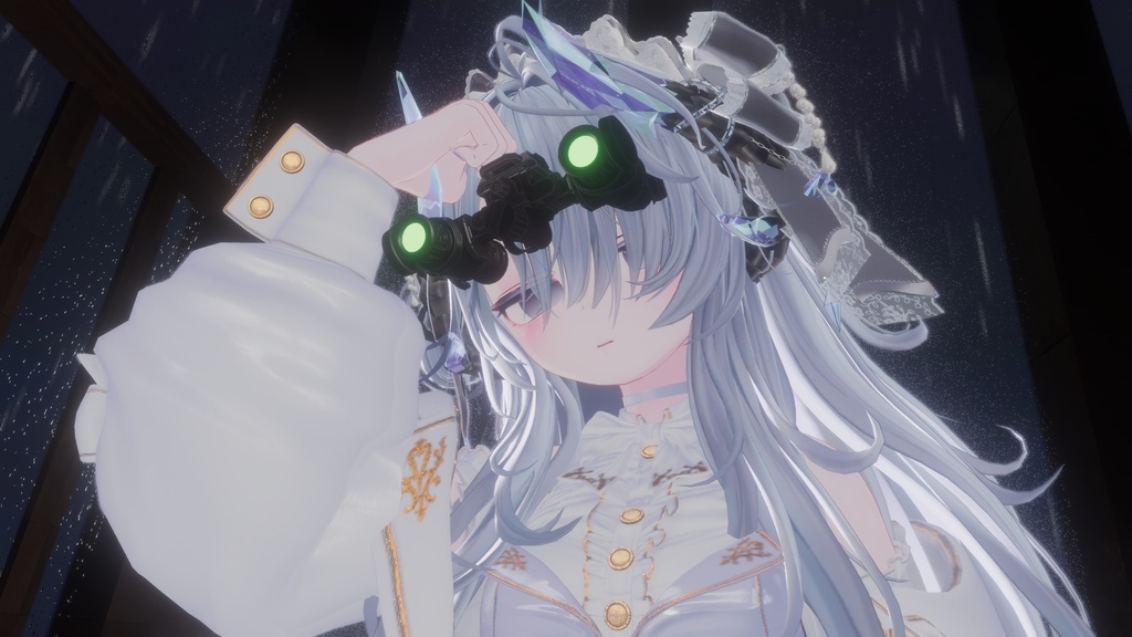 【VRChat想定】PSV31 (Night Vision Goggle) System夜視ゴーグル【ギミック付き】
