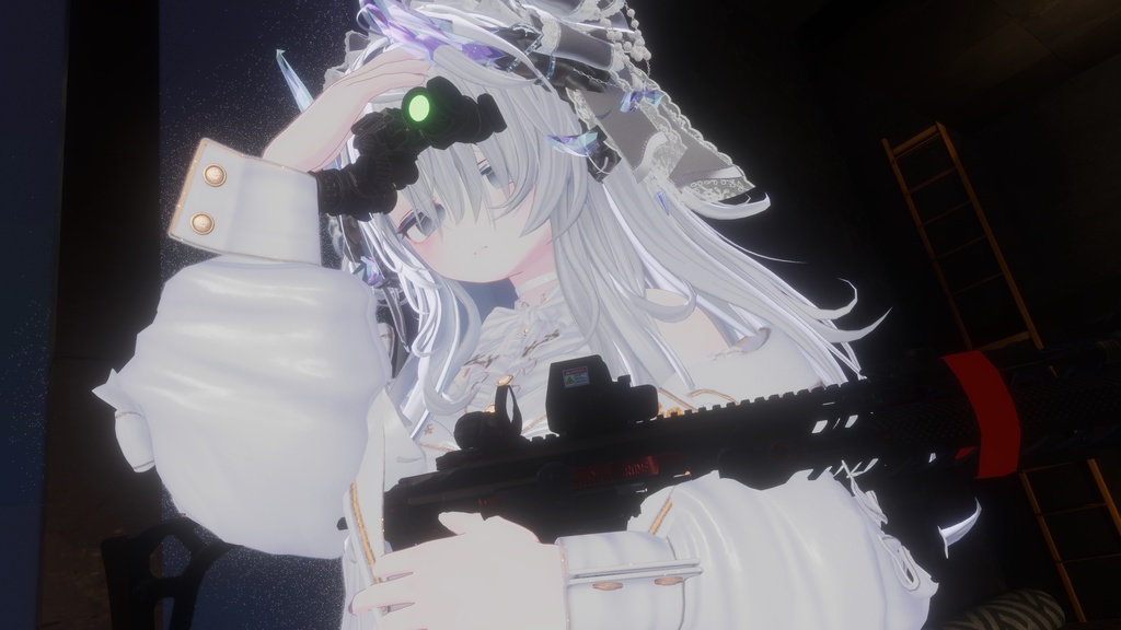 【VRChat想定】PSV31 (Night Vision Goggle) System夜視ゴーグル【ギミック付き】
